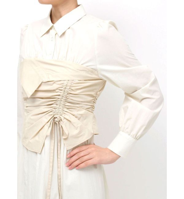 dazzlin「ギャザーシャツボリュームワンピース」|ワンピース|