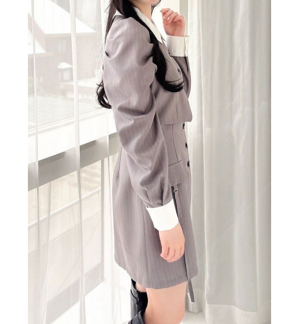 dazzlin「パフスリーブレイヤードミニワンピース」|ワンピース|