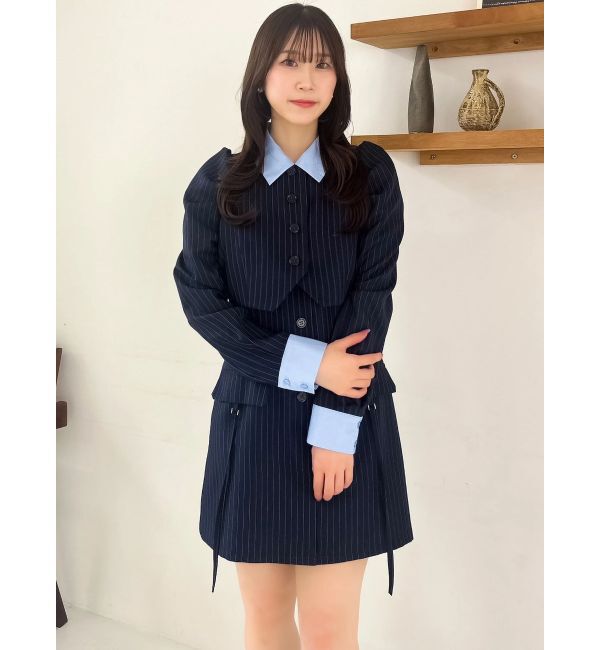 dazzlin「パフスリーブレイヤードミニワンピース」|ワンピース|