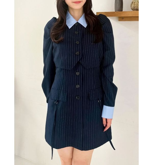 dazzlin「パフスリーブレイヤードミニワンピース」|ワンピース|