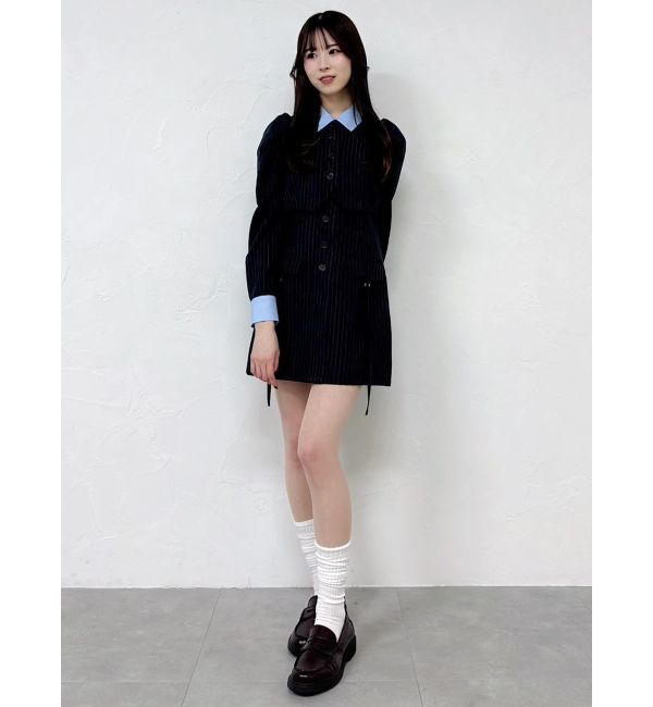 dazzlin「パフスリーブレイヤードミニワンピース」|ワンピース|