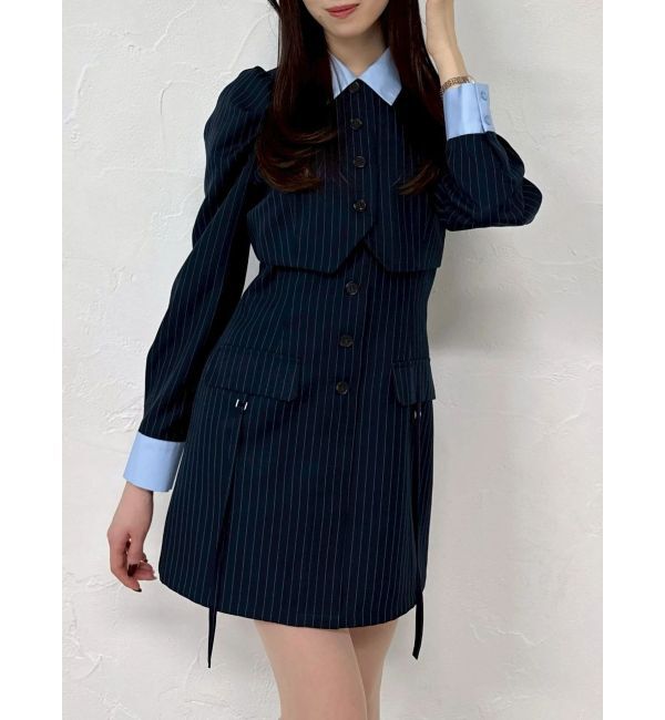 dazzlin「パフスリーブレイヤードミニワンピース」|ワンピース|