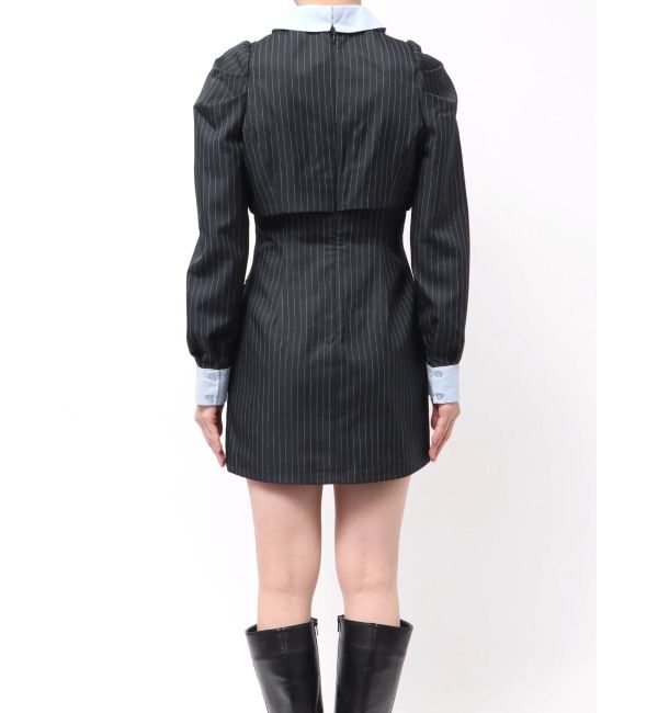 dazzlin「パフスリーブレイヤードミニワンピース」|ワンピース|