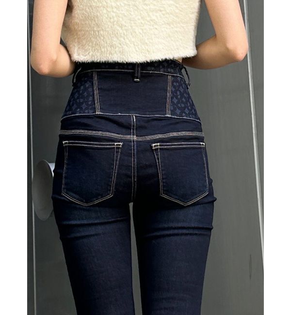 EMODA「スウィッチパターンハイウエストパギンス」|デニム|