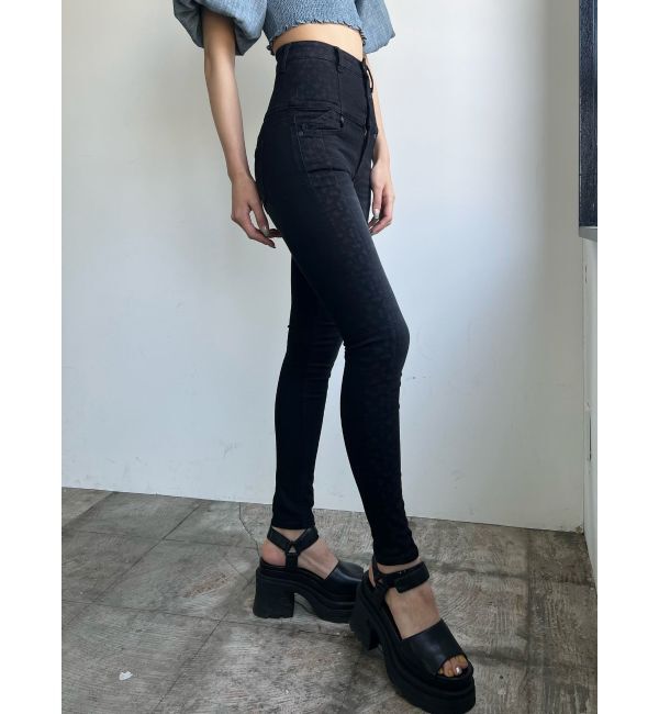 EMODA「スウィッチパターンハイウエストパギンス」|デニム|