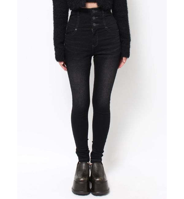 EMODA「【ELDER】MONSTERハイウエストデニム」|デニム|ブラック