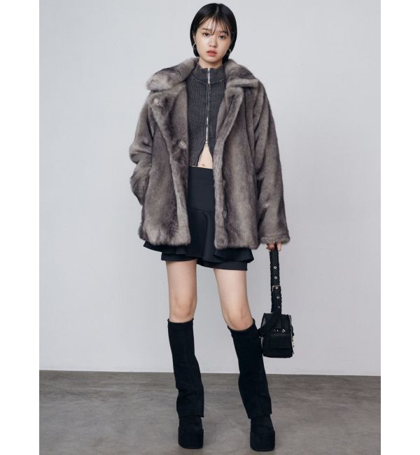EMODA「ミディフェイクファーコート」|その他|