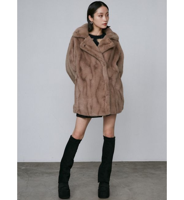 EMODA「ミディフェイクファーコート」|その他|