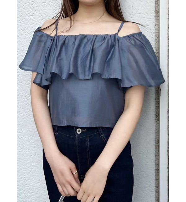 MERCURYDUO「マルチウェイオフショルブラウス」|シャツ・ブラウス|ブルー