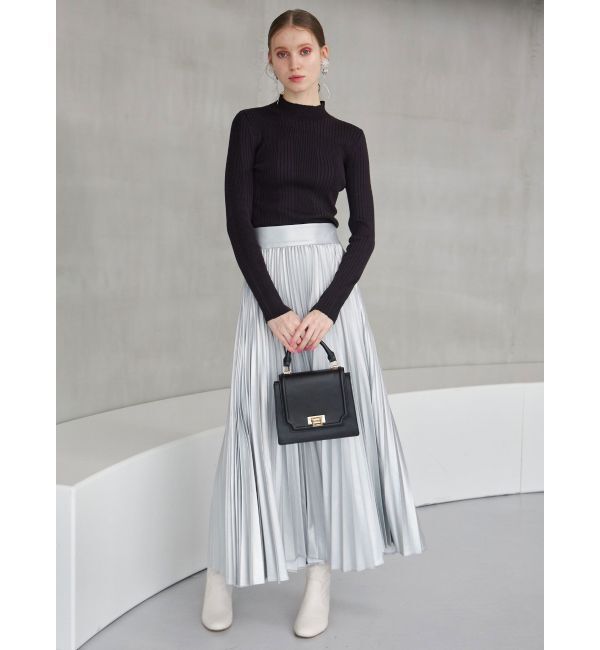 MERCURYDUO「レザーライクプリーツスカート」|スカート|