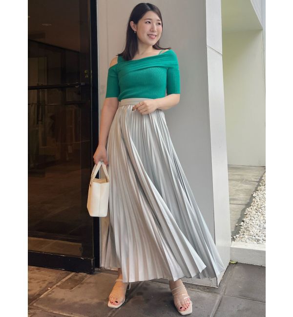 MERCURYDUO「レザーライクプリーツスカート」|スカート|