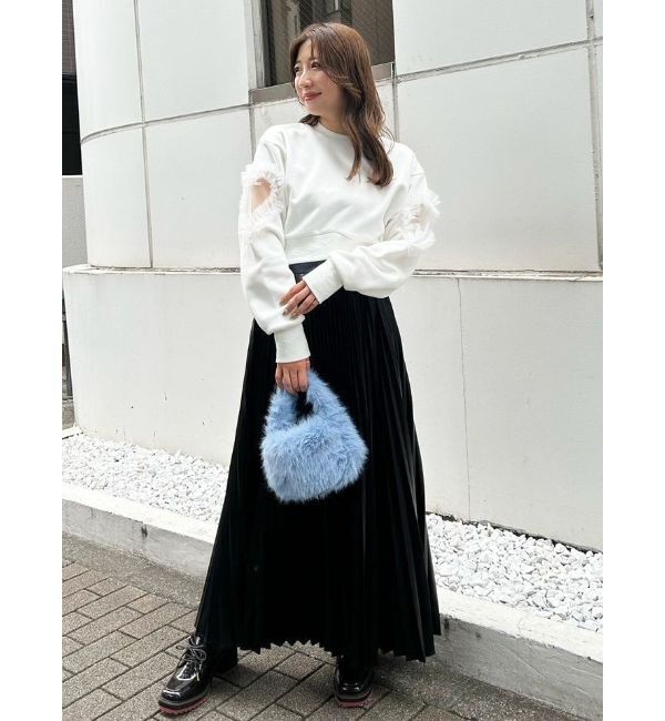 MERCURYDUO「レザーライクプリーツスカート」|スカート|