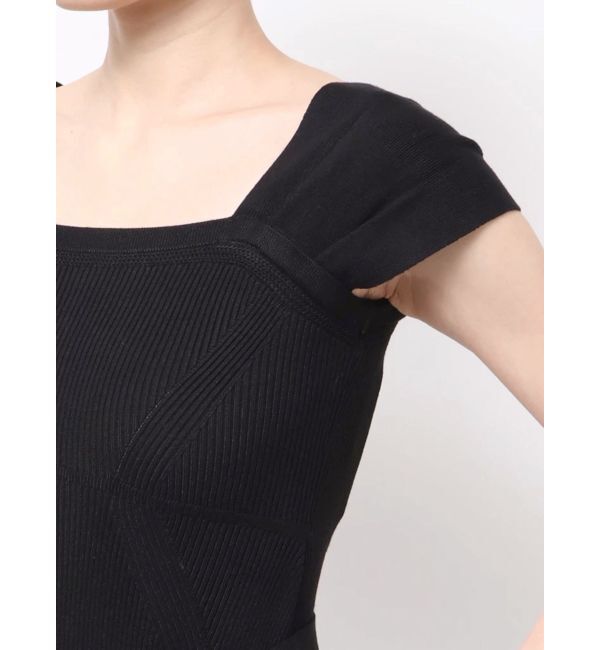 MERCURYDUO「アシメビスチェニットワンピース」|ワンピース|