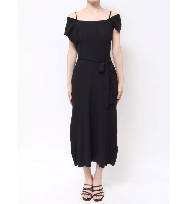 MERCURYDUO「アシメビスチェニットワンピース」|ワンピース|