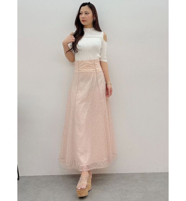 MERCURYDUO「レースフレアコルセットスカート」|スカート|