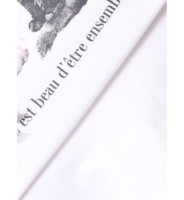 MERCURYDUO「CATプリントリボンTシャツ」|Tシャツ・カットソー|