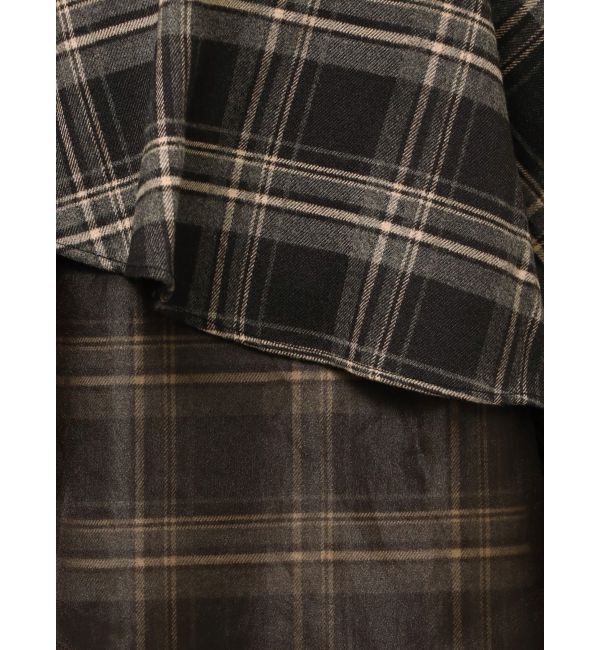 MERCURYDUO「【追加生産】異素材使いティアードスカート」|スカート|