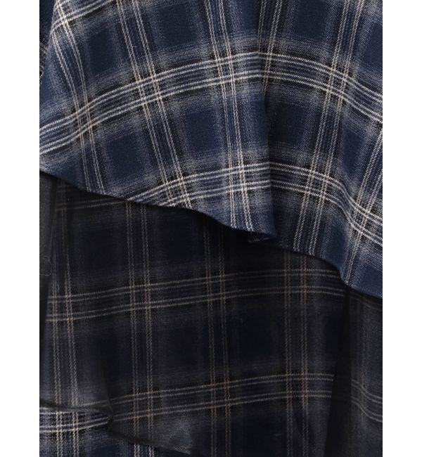 MERCURYDUO「【追加生産】異素材使いティアードスカート」|スカート|