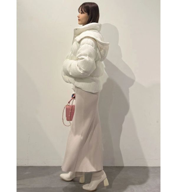 MERCURYDUO「ファートリミングニットワンピース」|ワンピース|