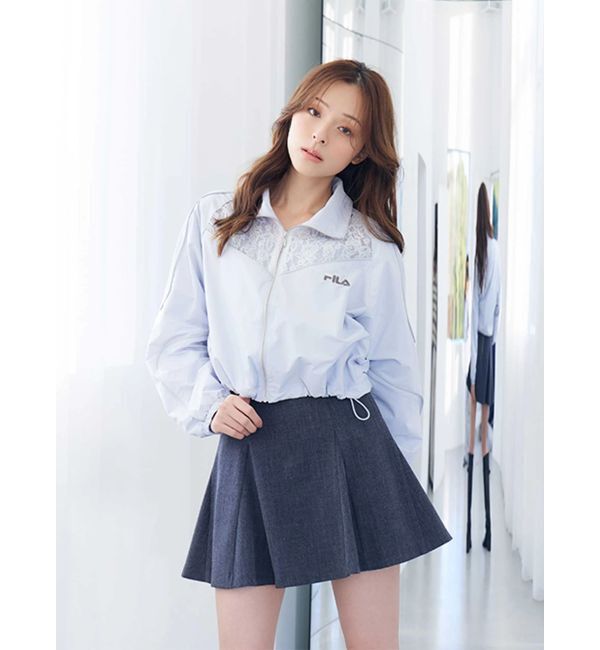 MERCURYDUO「【FILA別注】レース切替トラックジャケット」|ブルゾン・スタジャン|