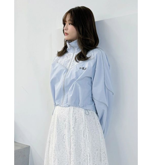 MERCURYDUO「【FILA別注】レース切替トラックジャケット」|ブルゾン・スタジャン|