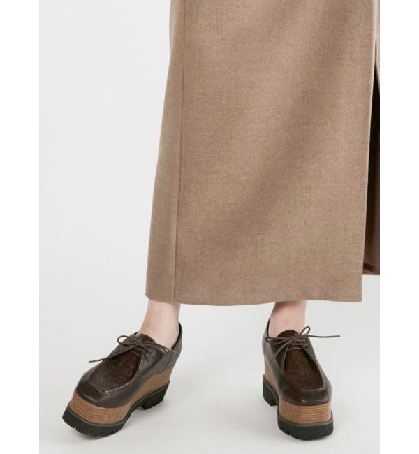 MURUA「レースアップウェッジシューズ」|その他|ブラウン