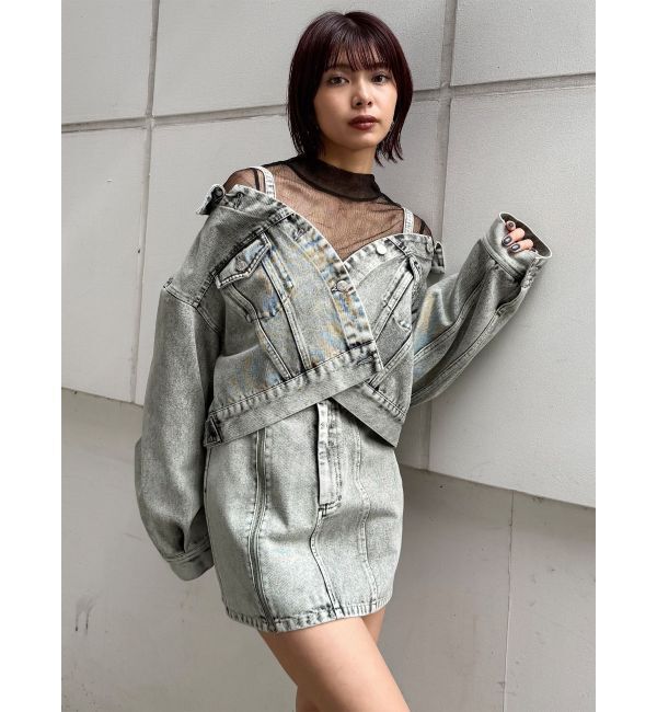 MURUA「プリーツシアーハイネックトップス」|Tシャツ・カットソー|