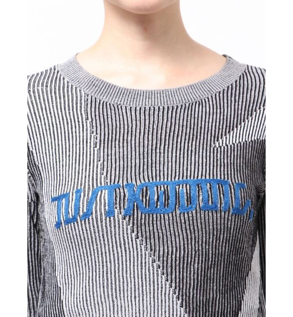 MURUA「ロゴアップリケランダムニット」|ニット・セーター|