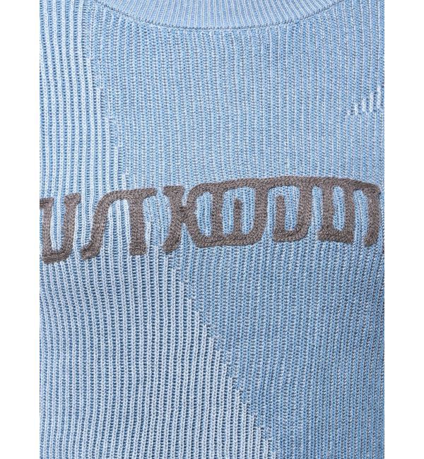 MURUA「ロゴアップリケランダムニット」|ニット・セーター|