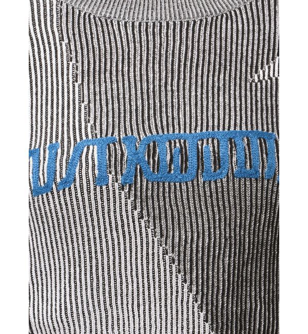 MURUA「ロゴアップリケランダムニット」|ニット・セーター|