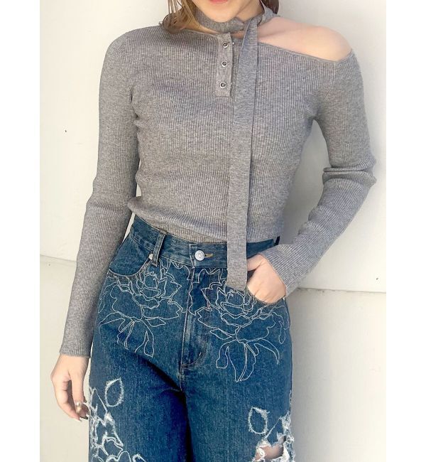 MURUA「ワンショルタイニット」|ニット・セーター|