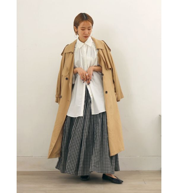 Ungrid「ルーズトレンチコート」|トレンチコート|ベージュ