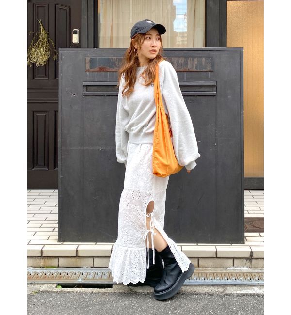 Ungrid「ランダムロゴヴィンテージスウェット」|スウェット・ジャージ|