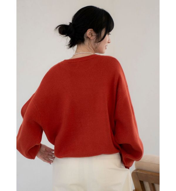 Ungrid「カシミヤ混スムース編みルーズニット」|ニット・セーター|