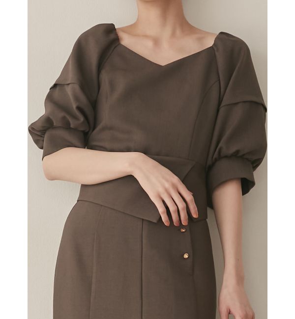 LAGUNAMOON「バックリボンブラウス」|シャツ・ブラウス|ブラウン