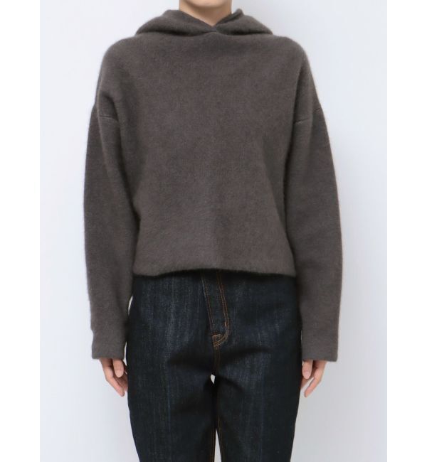 LAGUNAMOON「CHNラクーンショートニットパーカー」|ニット・セーター|