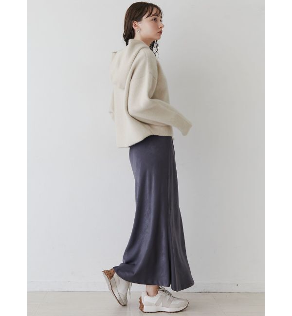 LAGUNAMOON「CHNラクーンショートニットパーカー」|ニット・セーター|