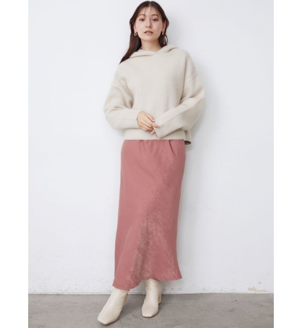 LAGUNAMOON「CHNラクーンショートニットパーカー」|ニット・セーター|