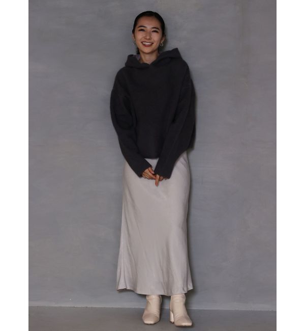 LAGUNAMOON「CHNラクーンショートニットパーカー」|ニット・セーター|