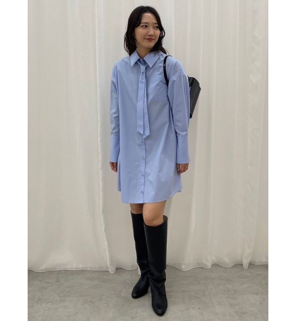 LAGUNAMOON「タイセットミニシャツワンピース」|シャツ・ブラウス|