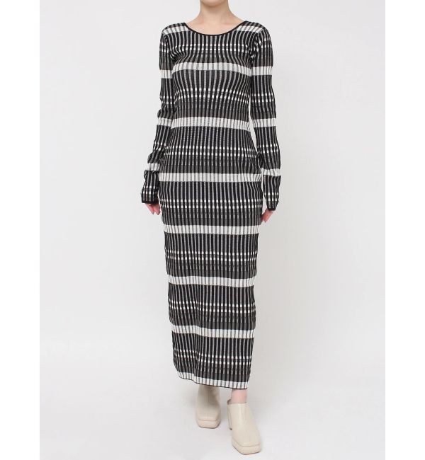 LAGUNAMOON「2WAYチェックニットワンピース」|ワンピース|