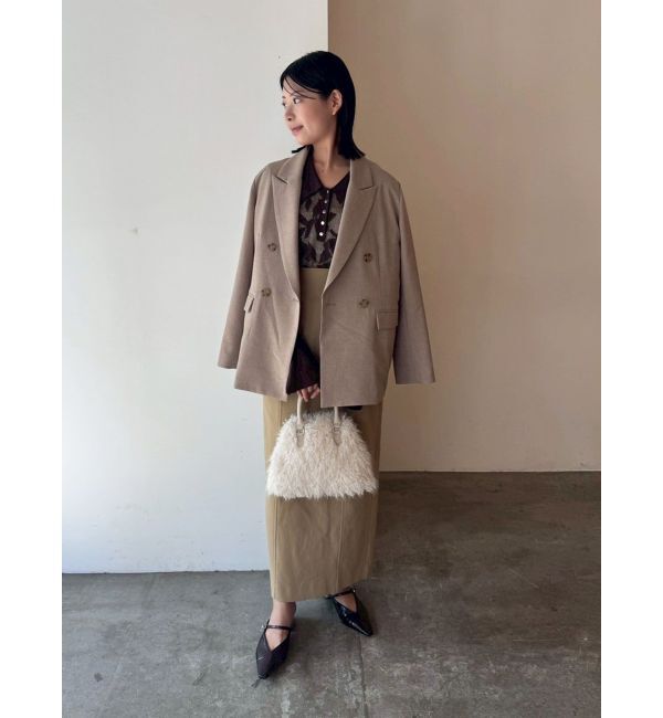 LAGUNAMOON「追加生産【WEB限定】シアージャガードビッグカラーニットプル」|ニット・セーター|