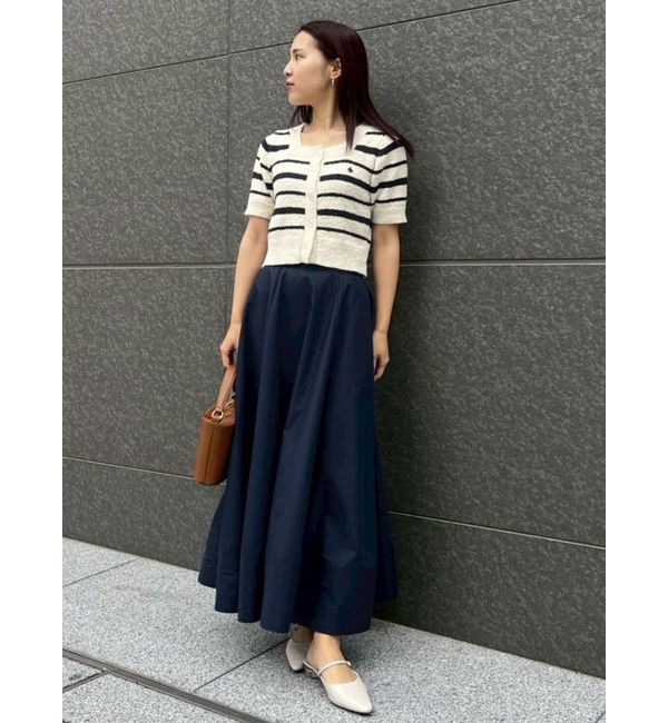 LAGUNAMOON「【POLO BCSコラボ】ブークレヤーンハーフスリーブコンパクトニットカーディガン」|ニット・セーター|