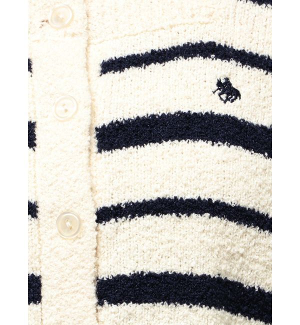 LAGUNAMOON「【POLO BCSコラボ】ブークレヤーンハーフスリーブコンパクトニットカーディガン」|ニット・セーター|