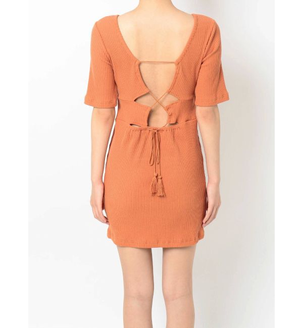 EVRIS「タッセルリブカットワンピース」|ワンピース|