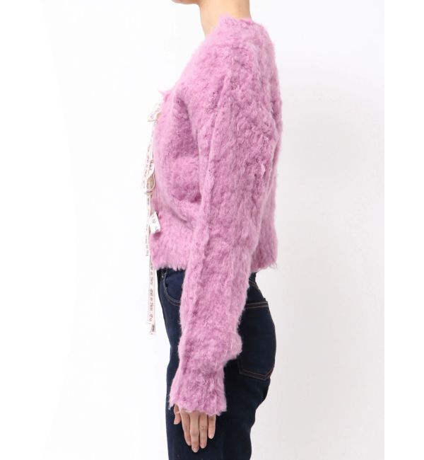 EVRIS「2WAYリボンシャギーニットカーディガン」|カーディガン|