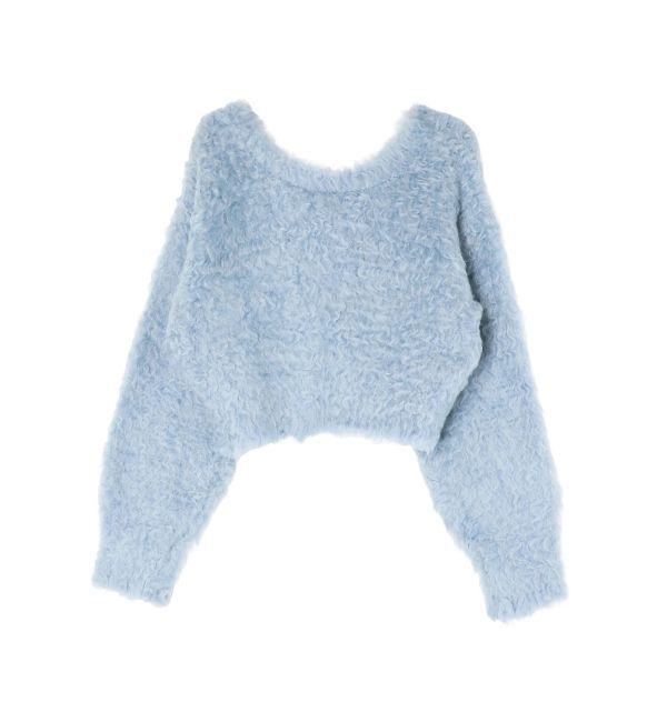 EVRIS「2WAYリボンシャギーニットカーディガン」|カーディガン|