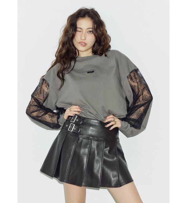 EVRIS「レースコンビBIGロンT」|Tシャツ・カットソー|