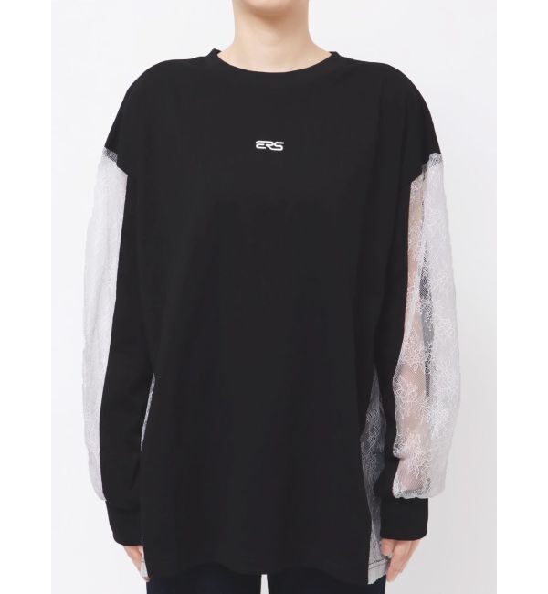 EVRIS「レースコンビBIGロンT」|Tシャツ・カットソー|