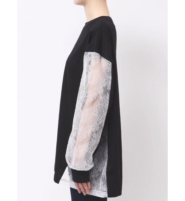 EVRIS「レースコンビBIGロンT」|Tシャツ・カットソー|